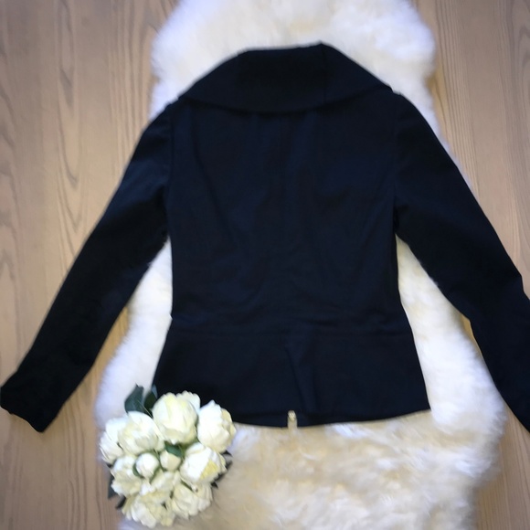 WORTH Navy Blue short zip up 3 season jacket/coat - Picture 2 of 8